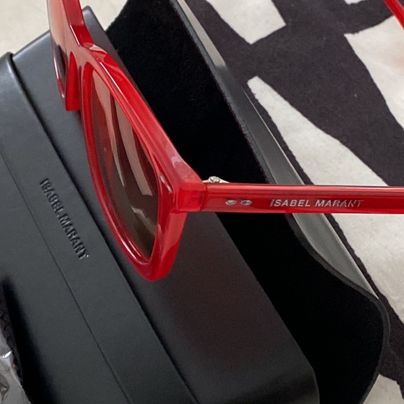 Isabel Marant red framed double shaded sunglasses New in original packaging - Picture 3 of 7